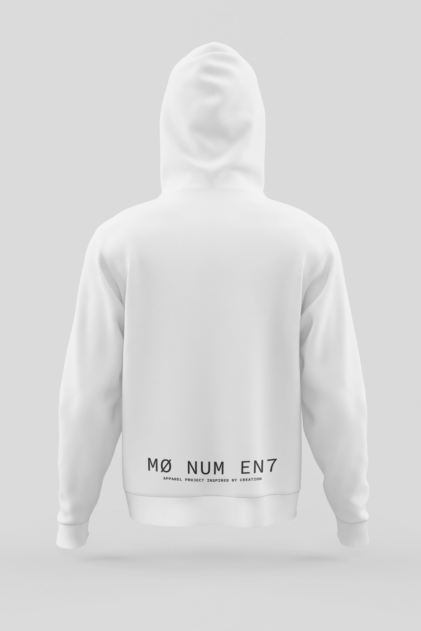 MØNUMEN7®, hoodie white 2 - back