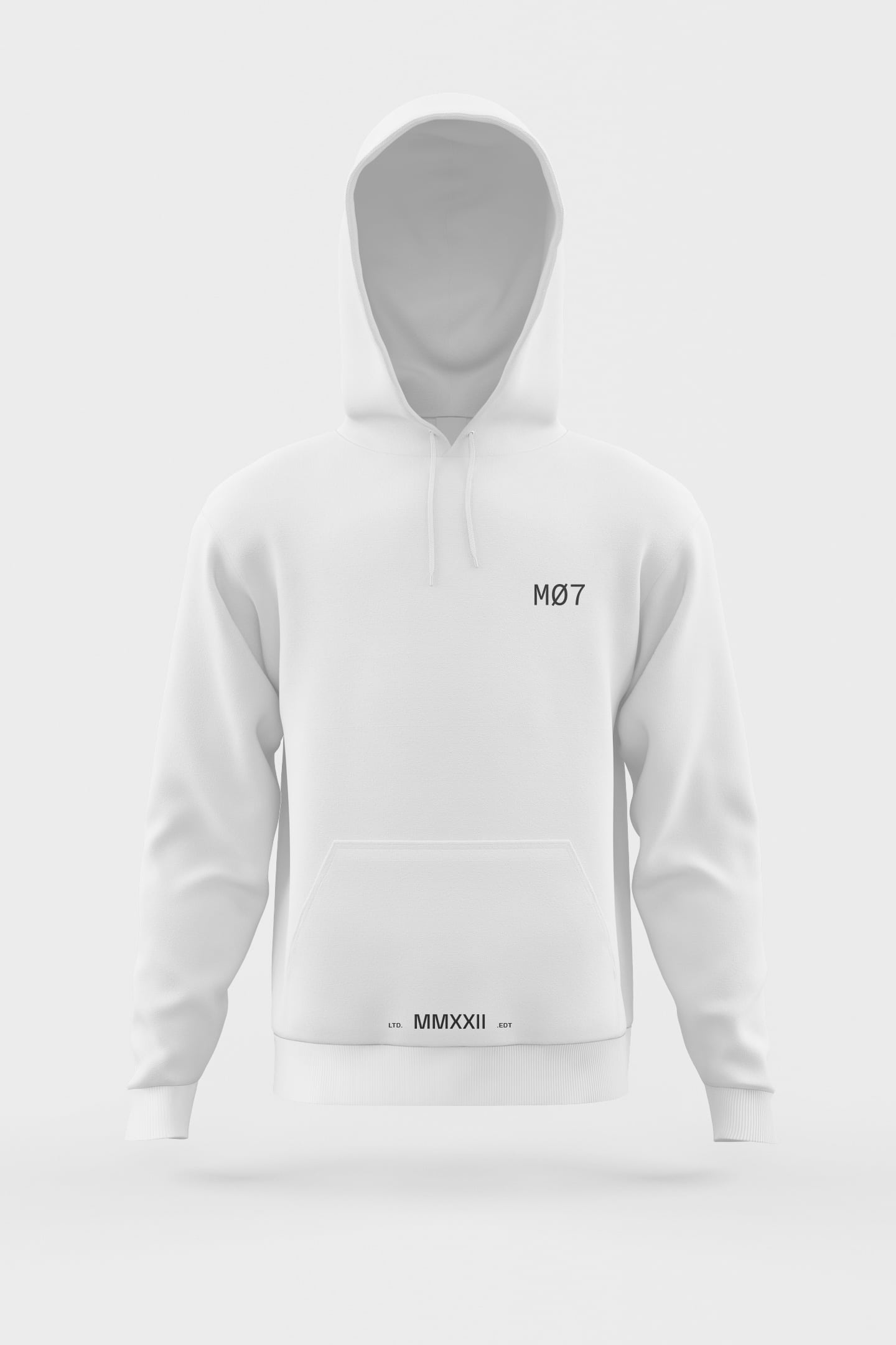 MØNUMEN7®, hoodie white 2 - front