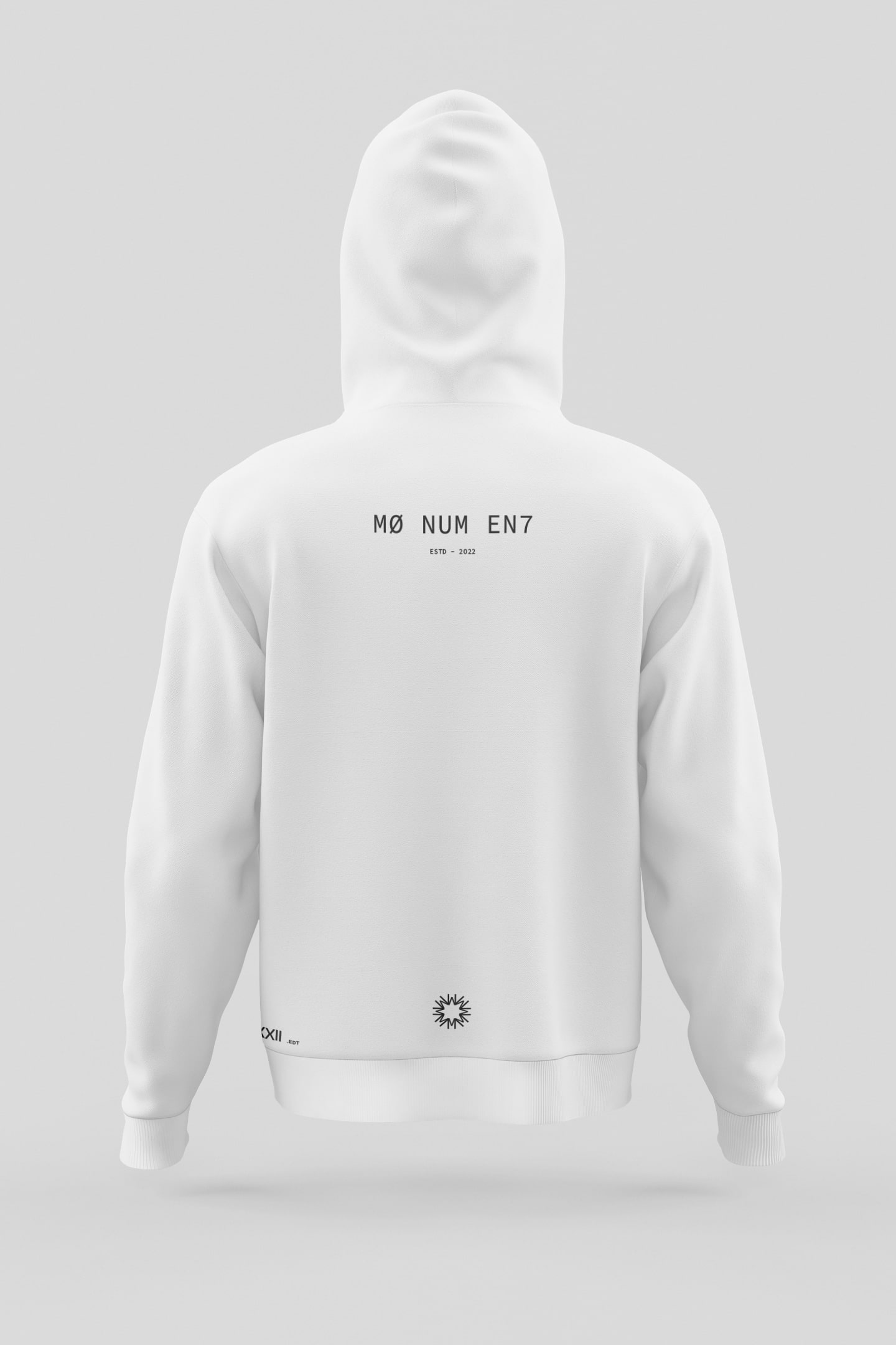 MØNUMEN7®, hoodie white - back