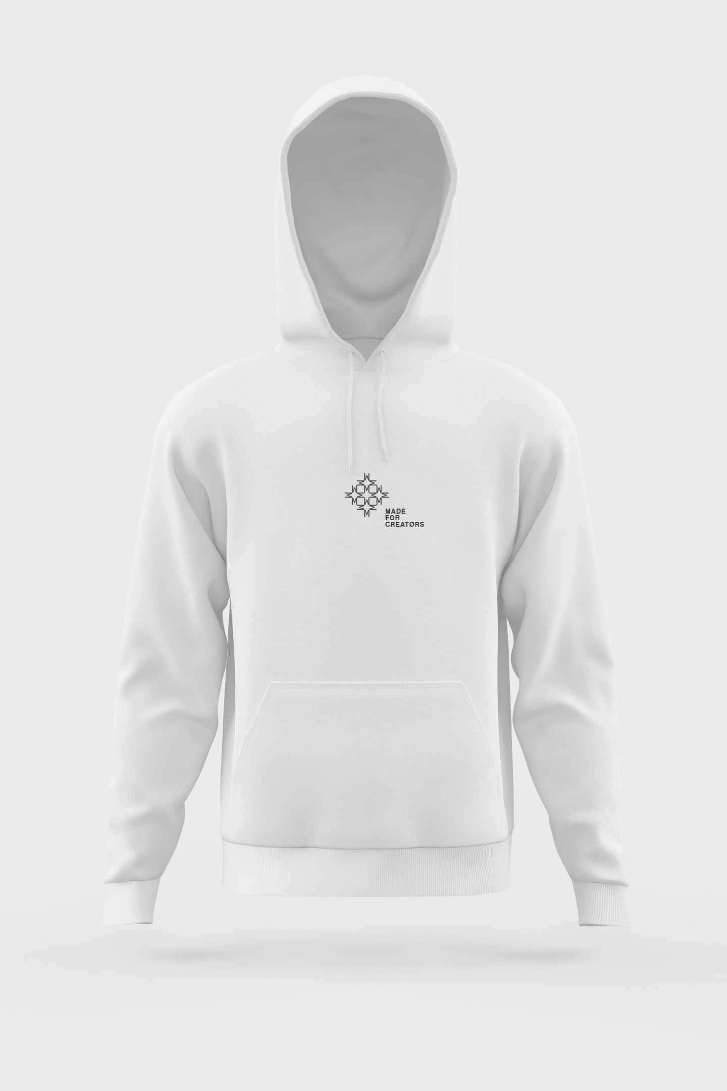 MØNUMEN7®, hoodie white - front